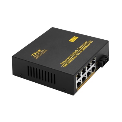 千兆1光8电单模单纤A端3km 1台