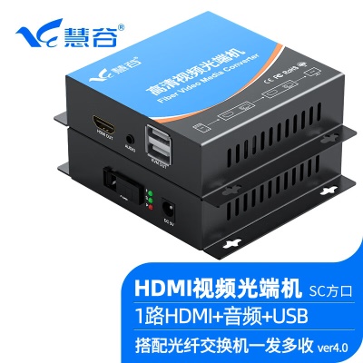 SC接口 1路HDMI+音频+本地环出+USB